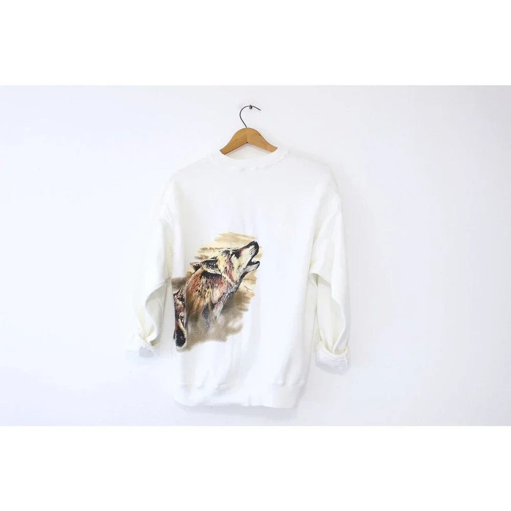 Vintage Wolf Sweatshirt Large - Picture 4 of 4